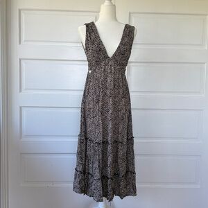 Mahina Patterned Maxi Dress Small